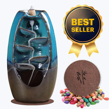 Load image into Gallery viewer, Waterfall Incense Burner + 100 Backflow Cones
